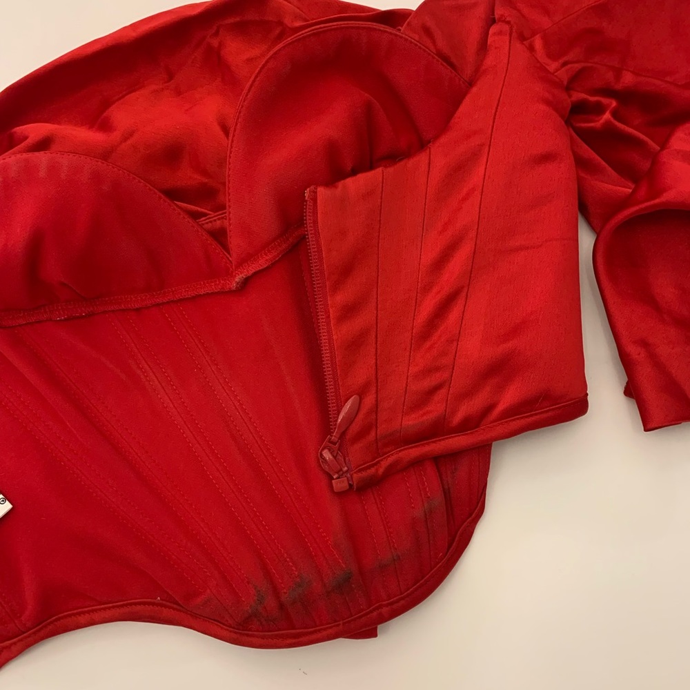 House of CB red satin corset top - Picture 4 of 4